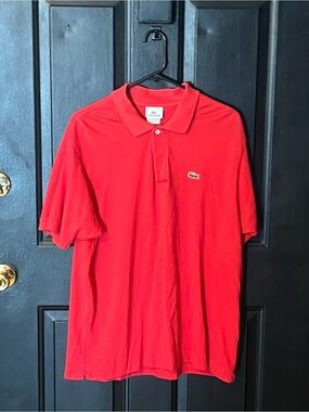 Lacoste Men’s Bright Red Short-Sleeve Polo